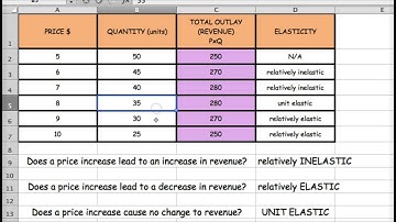 11ECO Calculating demand elasticity (Total Outlay method)