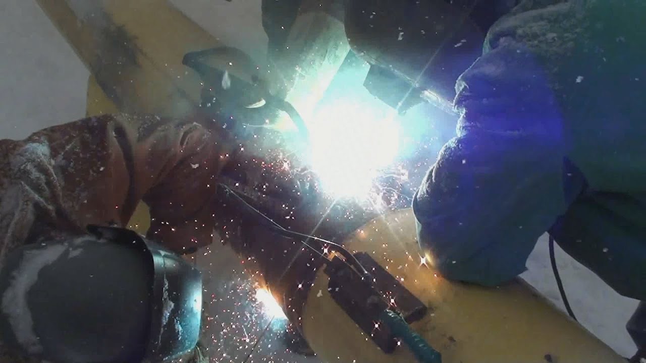 Pipeline Welding Twelve Inch Hot Pass YouTube