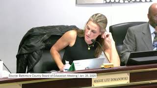 Baltimore County school board: Maggie Domanowski questions Superintendent Myriam Rogers