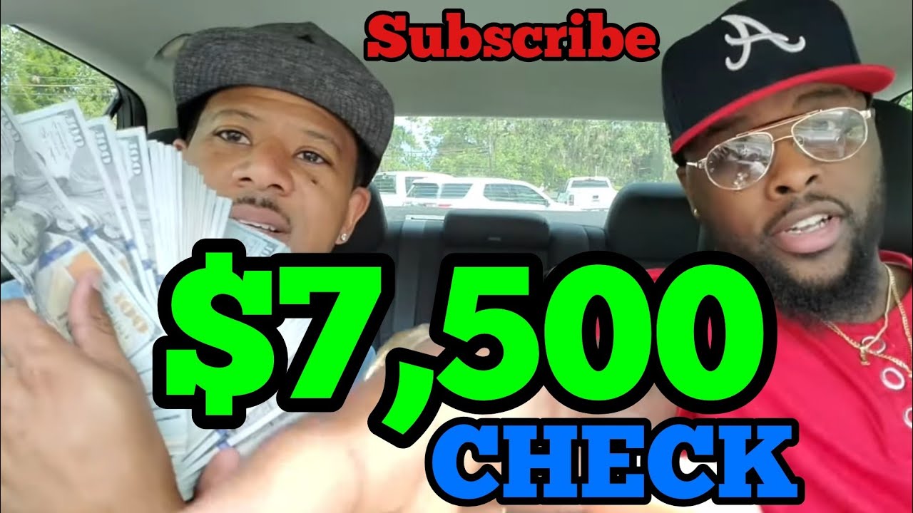 7,500 Check, Bank Run, Fast Money, Check Cashing YouTube
