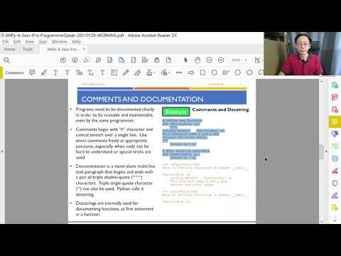 Python Programming - Programmer Speak T02 - Comments and Documentation (Part 1/2)