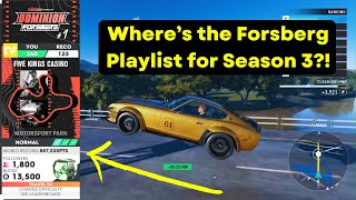 Season 3's Forsberg “Update” has NO Playlist or NEW Events in Motorfest?!
