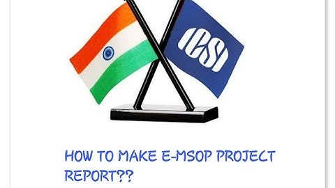 HOW TO MAKE EMSOP PROJECT REPORT? #ICSI #Emsop #icsi #csstudents #training #cs #msop #projectreport