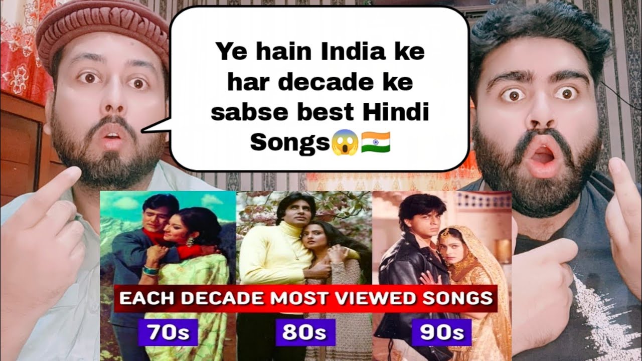 Most Viewed Indian Songs Of Each Decade 70s-80s-90s - Most Popular Songs Each Decade