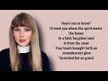 Taylor swift  ivy lyrics