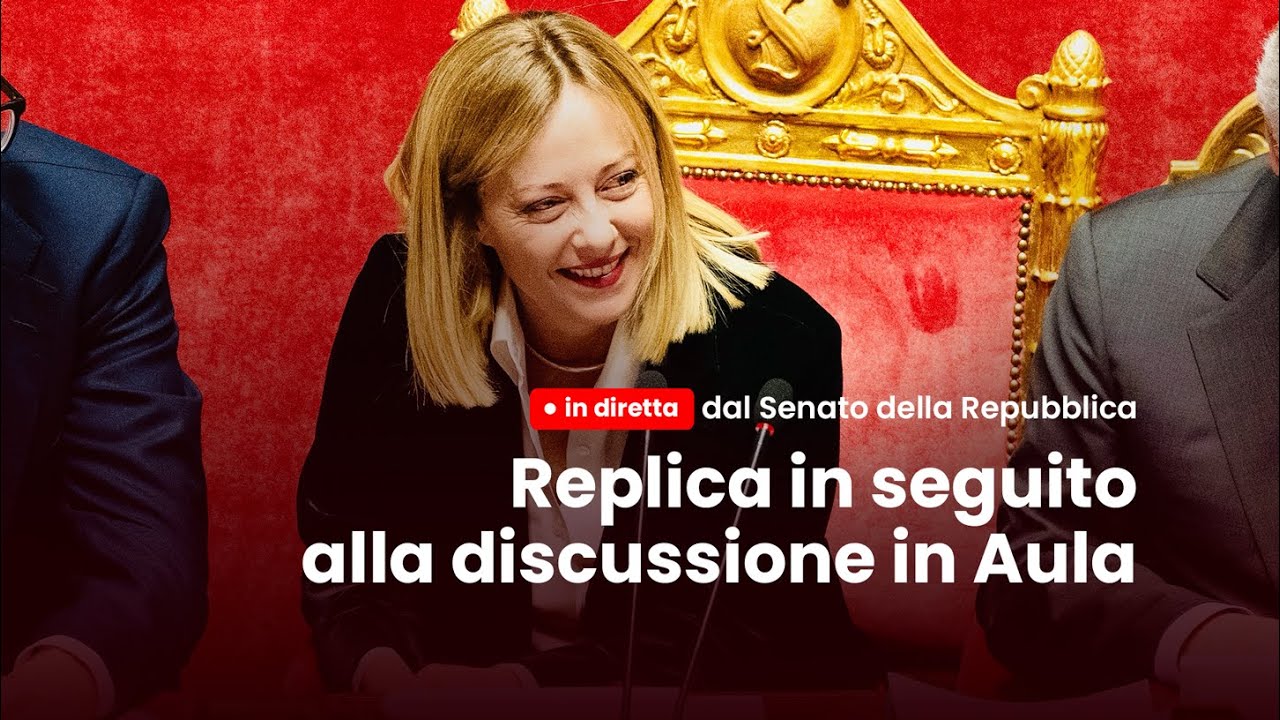 🔴 Il mio intervento di replica in seguito alla discussione in Aula. Seguitemi in diretta