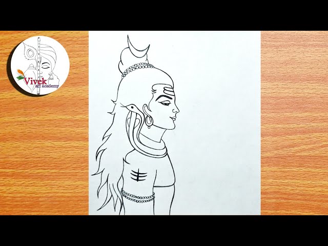 How to draw lord shiva | Shivratri drawing | Shiva sketch | Bholenath  drawing | Mahadev drawing | Shiv Shankar drawin… | Drawing for beginners,  Drawings, Lord shiva