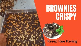 Resep brownies crispy || Baking demo tepung terigu #resepkuelebaran #resepkuekering
