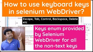 Famous How to use Keyboard Keys in Selenium | Like Escape,Delete, Control,Tab,Enter,Up-down-right-left  etc Net Worth