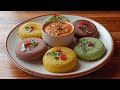 Healthy Colorful Dhokla Without Any Mould | Instant Suji Dhokla with Natural Veggie Colors