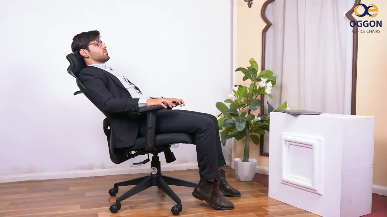 OGGON Marcoos High Back Ergonomic Mesh Office Chair feature video