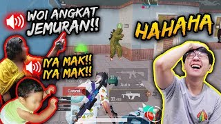 LAGI NGERUSH DISURUH IBUNYA ANGKAT JEMURAN! GUBRAKK! | PUBG MOBILE