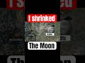 How big is the Moon at 1/1000 scale?