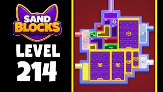 Sand Blocks level 214 walkthrough solution