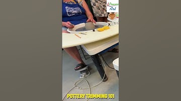 Step-by-Step Guide to Trimming Your Pottery Pieces 🎥 #shorts