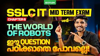 SSLC IT Chapter 6: The World of Robots | LED Model Question | Mid Term Exam 2026 | Xylem SSLC News