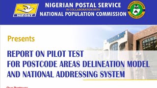 Report on Pilot Test for Postcode Area Delineation part 1