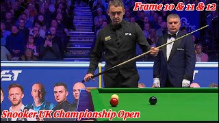 Snooker UK Championship Ronnie O’Sullivan VS Ali Carter ( Frame 10 & 11 & 12 )