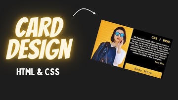 CSS Responsive Card Hover | HTML5 CSS3 Responsive Design Tutorial