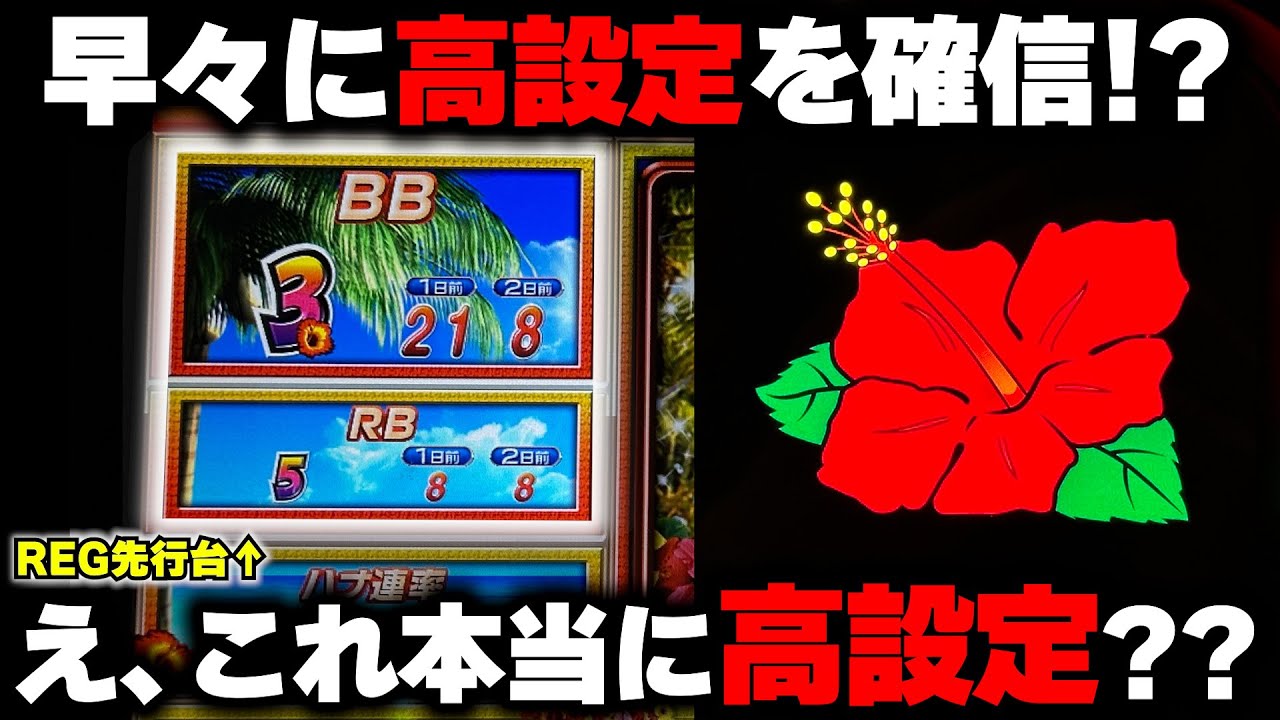 【ハナハナ】朝から高設定を確信して全ツッパ!!待って...これ本当に高設定なのか??【パチンカス養分ユウきのガチ実践#426 】
