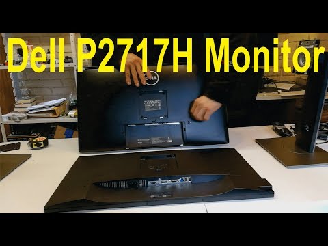 Unboxing of the Dell P2717H monitor and comparison to the P2714H