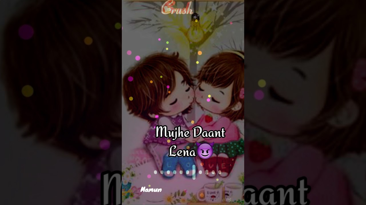 Thopad mat marna😬mai toh ese hi boldi😇 ||cute couple love status|| whatsapp status  