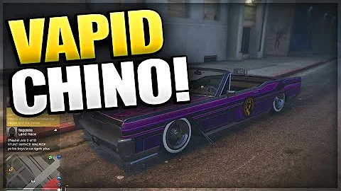 GTA 5 Online Lowrider DLC - VAPID CHINO GAMEPLAY! 1.30 (GTA 5 VAPID CHINO Lowrider DLC Update)