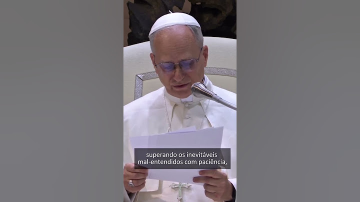 Papa Leão XIV devemos cooperar
