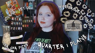 TBR Jar Picks, Journal Set Up Flip Through, & WIPS/Project Plans | 1/4