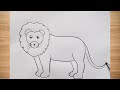 How to draw lion drawing easy step by step || drawing@DrawingTalent 