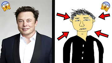 I drawing Elon Musk! ✏️😱 #ElonMusk #Draw #Memes