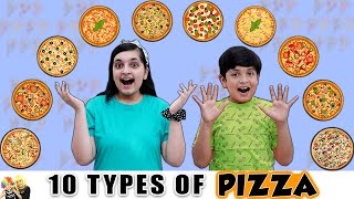 10 TYPES OF PIZZA | Eating Challenge | Aayu vs Pihu | Aayu and Pihu Show