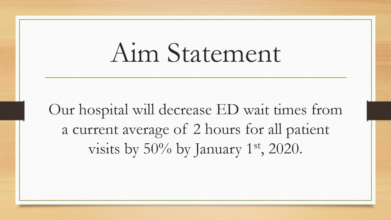 Decreasing Emergency Department Wait Times Through Immediate Bedding