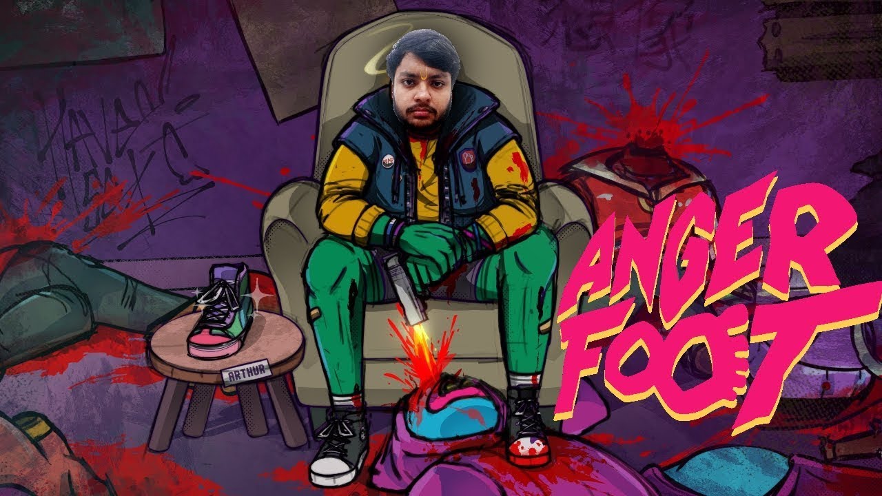 Killing enemies with barefoot 😈| Anger foot