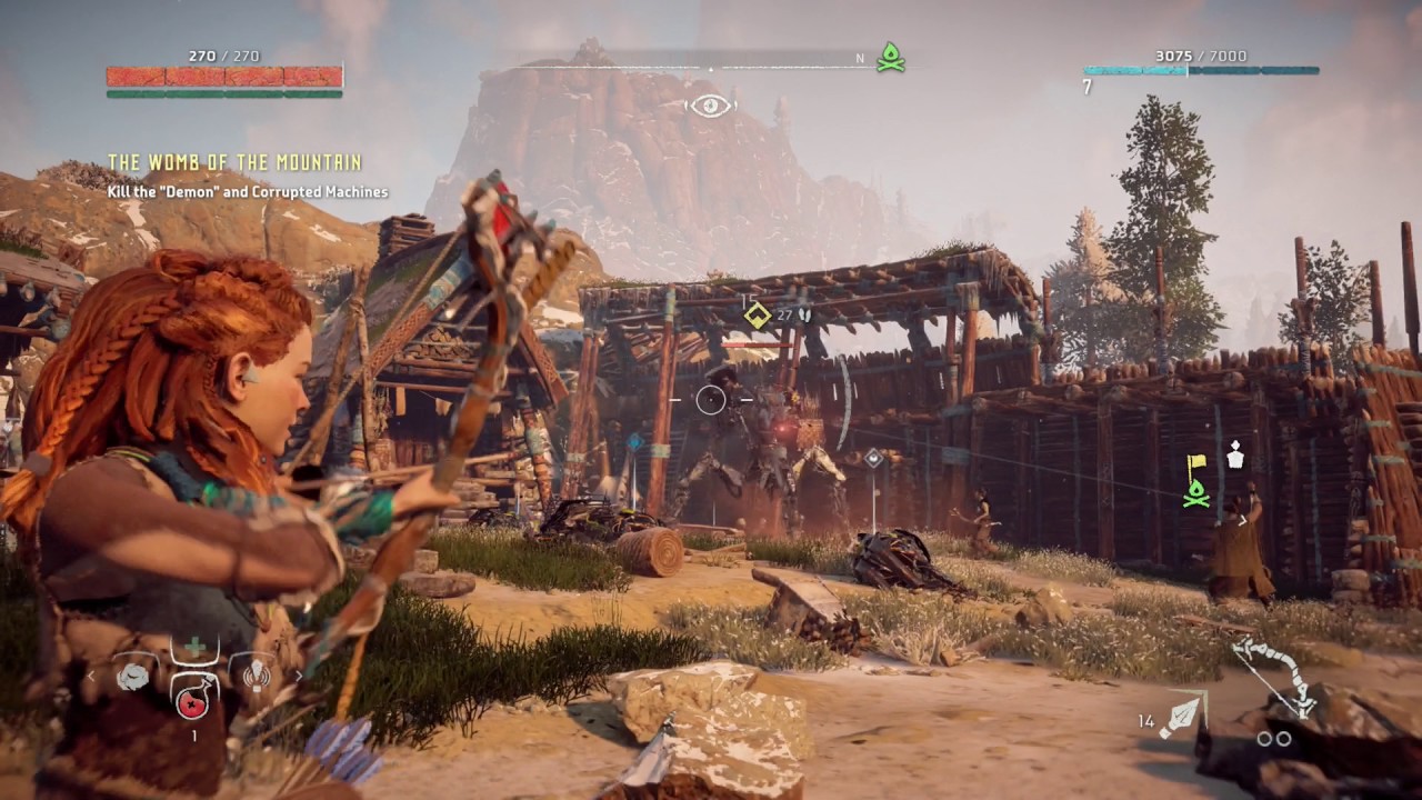 Horizon Zero Dawn Kill the ''Demon'' and Corrupted Machines