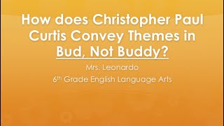 Ways Authors Convey Theme