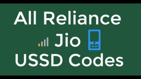 Reliance Jio USSD Codes To Check Remaining Balance & Data I Tech Instructor