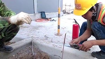 Thi công hàn hóa nhiệt nối cọt tiếp địa , chống sét