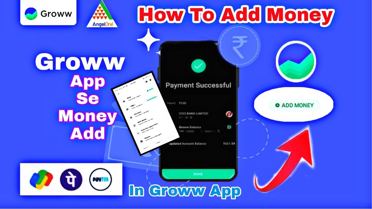 How To Add Money In Groww App || Groww App Me Paisa Kaise Invest Kare