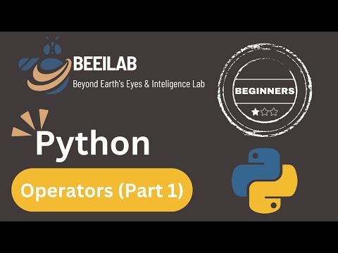 Python Tutorial for Beginners: Python Operators Learn Python Programming Operators in Python Part1