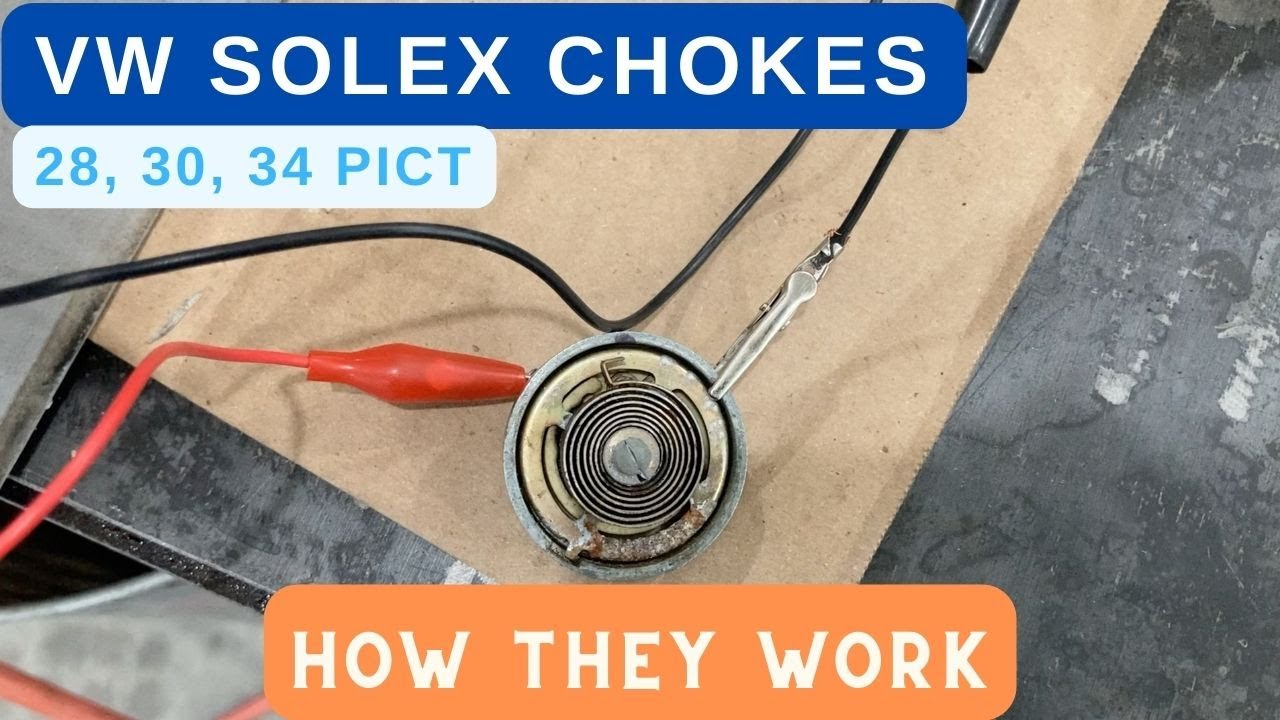 VW Solex 34, 30, 28 Pict Choke HOW IT WORKS & Settings - Air