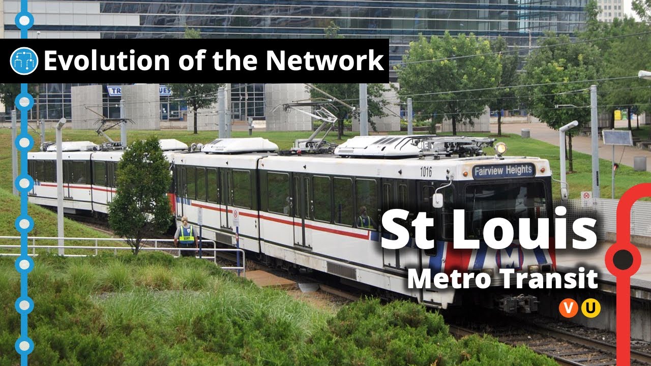 St Louis' Light Rail Network Evolution YouTube