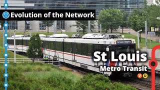 St Louis' Light Rail Network Evolution