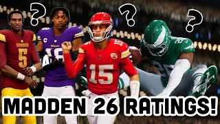 Reacting To *NEW* Madden 26 Player Ratings!!