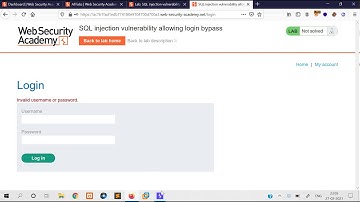 SQL injection vulnerability allowing login bypass [Solution Video] | Web Security Academy
