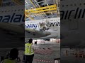 A380 MalaysiaAirlines Slideraft deployment