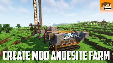 Create Mod Gold Farm & Andesite Farm Designs - Create With Backdraft SMP