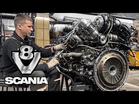 SCANIA R500 V8 16L. Капитальный ремонт двигателя. Эмульсия в масле. DC16. №1