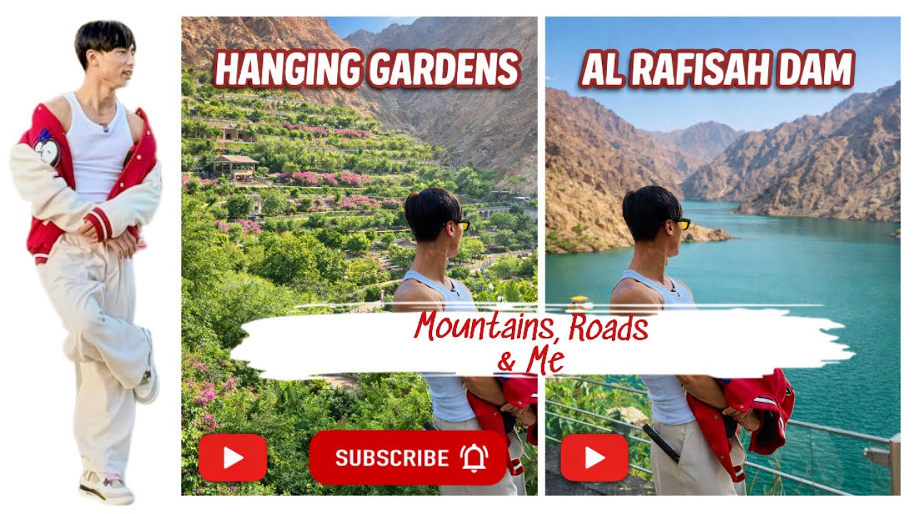 Mountains, Roads & Me nature, and real-life vibe long drives (Hanging Garden, Al Rafisah Dam)