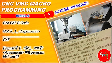 9. G66 #modal #macros Subprogram call #g67 Cancellation code of #g66 | #Macro #programming in #hindi